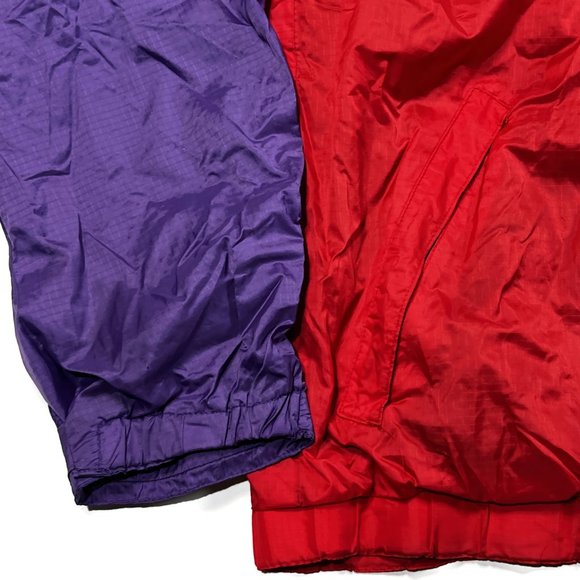 Patagonia Windbreaker Jacket Womens Medium Purple Red Capilene Vintage Full Zip - Picture 2 of 9